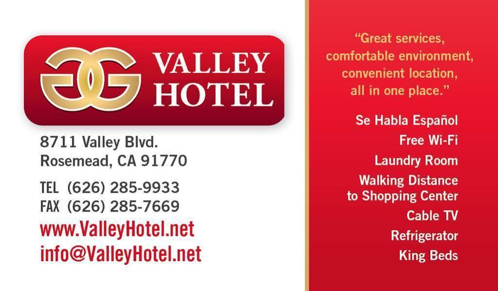 Valley Hotel Rosemead Exteriér fotografie